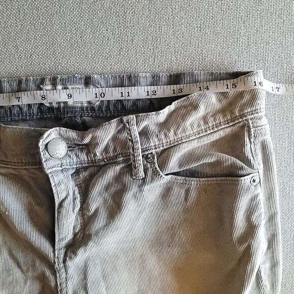 Free People Skinny Leg Low Rise washed out Gray Corduroy Pants Womens 28 - Picture 9 of 12